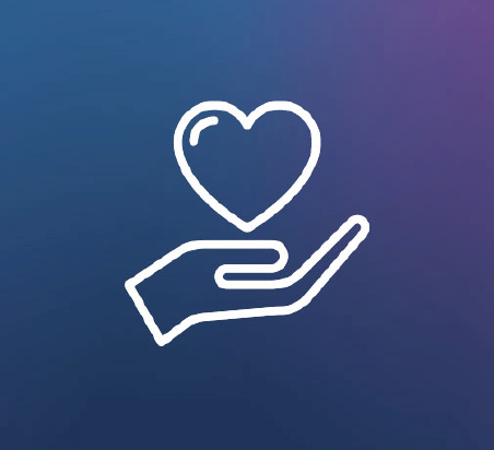 Hand-heart icon
