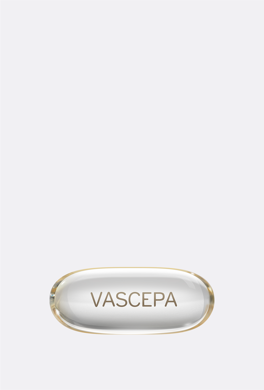 A clear VASCEPA® (icosapent ethyl) heart